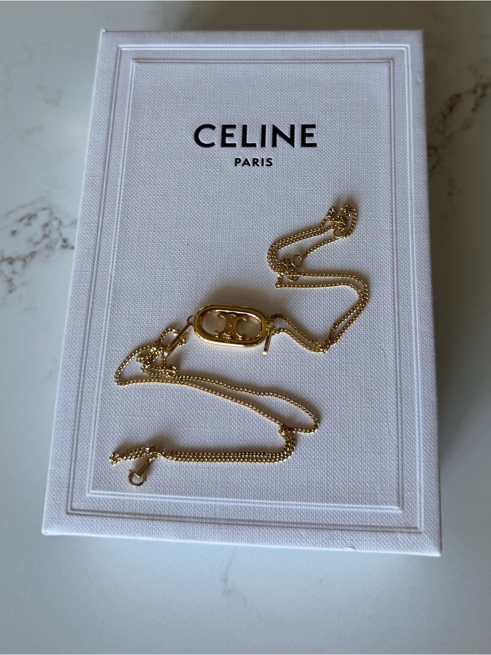 Celine golden necklace